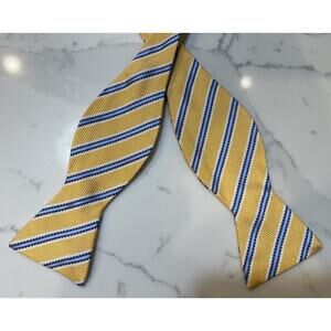 Brooks Brothers Makers Merchants Repp Silk Self Tie Bowtie Bow Tie Striped